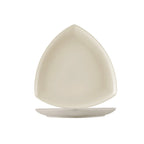 Thumbnail image #1 for CAC China Rec REC-CT21 12" Triangular Coupe Rim Ceramic Plate, American White 1 Dozen