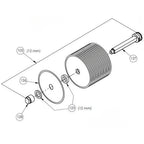 Thumbnail image #1 for Jaccard High Speed Boneless Commercial Meat Slicers F19S105-111-116 Boneless Meat Slicer Blade Set, 10.5 mm Slice Thickness