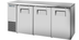 Thumbnail image #5 for True Two-Section Back Bar Cooler with 3 Solid Locking Doors, 72-1/8 Inch Wide, Stainless Steel