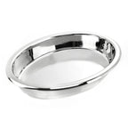 Thumbnail image #1 for Steelite International DW Haber DW02145NSS Oval Stainless Steel Food Pan, 1.25 gal, 14.5 in L