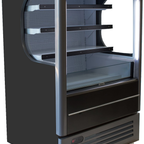 Thumbnail image #5 for Beverage Air Vuemax VMHC-7-1-B Vertical Open-Air Merchandiser Cooler, 35.5-Inch Wide, 3 Shelves, Self-Contained, Black
