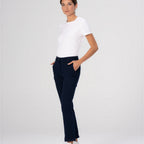 Thumbnail image #1 for Chef Works PEC04W-NAV-8 Women's Chino Stretch Chef Pants, Navy, Size 8