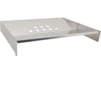 Thumbnail image #1 for AllPoints Foodservice Parts & Supplies 1971173 V-Shaped Stainless Steel Grease Pan with 1-1/8" Drain Holes, 27-3/4" W x 21" D x 3-3/4" H