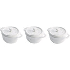 Thumbnail image #2 for Zwilling J.A. Henckels Staub® 1015095 Ceramic Mini Cocotte, 8 oz, Round, White, with Lid and Handles