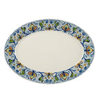 Thumbnail image #1 for Steelite HL Ivory HL15763906 China Oval Platter with Rolled Edge, 13.375" x 9.25" x 1.5" 1 Dozen