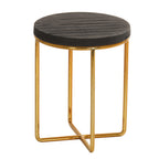 Thumbnail image #1 for Cal-Mil Brooklyn 23791-10-130 Round Wire Buffet Riser, 8" Diameter x 10"H, Antique Brass Finish