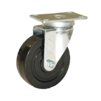Thumbnail image #1 for Component Hardware CMP1-5KBN Medium-Duty Swivel Plate Caster, 5 in Rubber Wheel, Side Brake, 250 lb Capacity