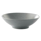 Thumbnail image #1 for G.E.T. Corona PA1944923124 Porcelain Coupe Pasta Bowl, 12-4/5 oz., 6-1/4" Round, Rolled Edge, Speckled Grey Reactive Glaze Dozen Case of 2 Dozen