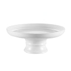 Thumbnail image #1 for CAC China Accessories CKST-10C Porcelain Round Coupe Footed Cake Stand, 10" Diameter x 3" High Case of 6