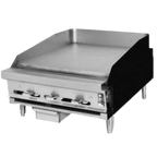Thumbnail image #1 for Montague Company Legend 2/C24-8 48-In Countertop Gas Range with 3/4-In Griddle, Manual Controls, Stainless Steel Front