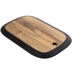 Thumbnail image #1 for TableCraft Products Acacia 12576 Rectangular Acacia Wood Serving Board with Black Edge, 16 x 10.5 x 0.75 in Case of 12