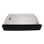 Thumbnail image #1 for G.E.T. Strata ST11702011K . . Rectangular Buffet Serving System Kit with Stainless Steel Grill Top, Galvanized Steel Base, Drip Cup & Storage Case