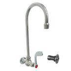 Thumbnail image #1 for Fisher 68950 Hand Sink Faucet, Wall Mount, Single Control Valve, 6" Gooseneck Spout, Wrist Handle