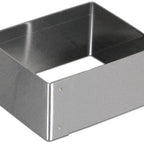 Thumbnail image #2 for JB Prince M524 Rectangular Stainless Steel Ring Mold, 3 oz., 2-1/2"L x 2"W x 1-1/4"H