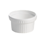 Thumbnail image #1 for TableCraft Products CW1610HGN 10 oz Round Aluminum Soufflé Bowl with Ridges, Hunter Green