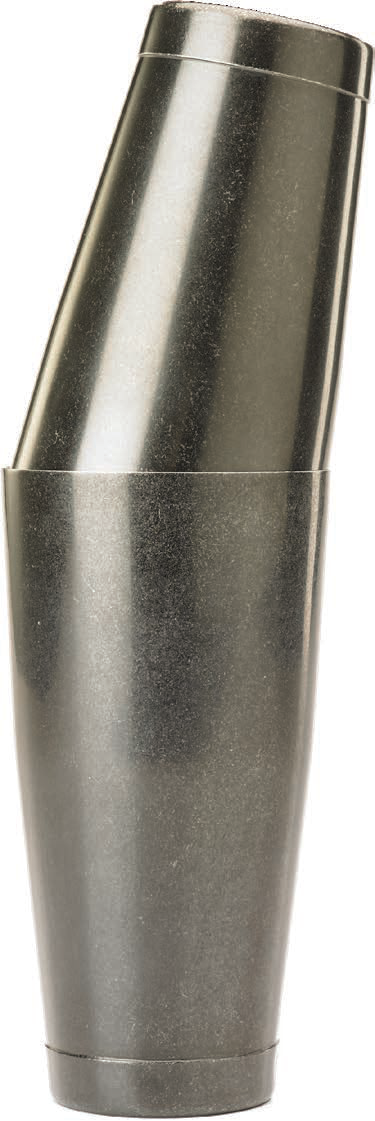 Product image #2 for Barfly 2-Piece Vintage Black Stainless Steel Cocktail Shaker/Tin Set, 28 oz & 18 oz