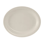 Thumbnail image #1 for Tuxton China Nevada TNR-012 Ceramic Oval Platter, 9-1/2" x 7-1/2", Narrow Rim Case of 2 Dozen