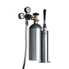 Thumbnail image #1 for Summit Commercial KITNCF Nitro Coffee Dispensing Tap Kit, Stainless Steel Stout-Style Draft Tower with Faucet, Nitrogen Tank Included