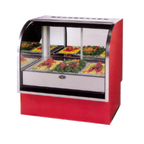 Thumbnail image #1 for Marc Refrigeration WBCH-77 Electric Heated Deli Display Case, 77"W, Curved Glass, (5) 12" x 20" Wet/Dry Wells