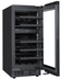 Thumbnail image #7 for KoolMore Dual Zone 2-Section Wine Cooler, Black and Stainless Steel