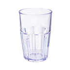 Thumbnail image #1 for G.E.T. GET 9910-1-BL Plastic Double Rock Tumbler, 10 oz, Blue SAN, Smooth Finish Dozen Case of 6 Dozen