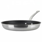 Thumbnail image #1 for Hestan Probond 31577 12.5-Inch Nonstick Open Skillet, Induction Ready, Triple-Bonded Stainless Steel