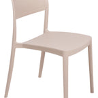 Thumbnail image #1 for Tramontina USA, Inc. 92094-120 Indoor/Outdoor Resin Chair, Sand, UV-Resistant Fiberglass, Solid Plastic Back and Seat Case of 4