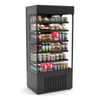 Thumbnail image #1 for Hussmann Evolve MDN3575B1A-QS Open Front Self-Contained Refrigerated Multi-Deck Merchandiser, 35"W x 74-3/4"H, Black