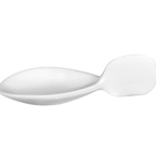 Thumbnail image #1 for International Tableware FA-406 Porcelain Sampling Spoon with Handle, 1/4 oz, 3-3/4" Long, Gold Fish Shape Case of 3 Dozen