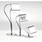 Thumbnail image #1 for G.E.T. Urban Renewal SGN-13 S-Shaped Chrome-Plated Menu/Card Holder, 9-1/2"H Case of 12