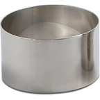 Thumbnail image #1 for JB Prince M593 1.75 Round Stainless Steel Mold Ring, 3" Diameter x 1-3/4"H, 6-1/2 oz.