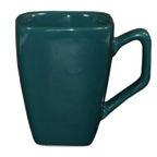 Thumbnail image #1 for International Tableware Elite Harvest EL-1-BB Tall Square Coffee Cup with Handle, 8 oz, Blueberry Stoneware Case of 3 Dozen