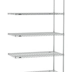 Thumbnail image #1 for Metro Super Erecta SE-2454C-86-A5 Wire Add-On Shelving Unit, 54"W x 24"D x 86"H, Chrome, 5 Shelves