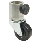 Thumbnail image #1 for AllPoints Foodservice Parts & Supplies Casterboot 1201176 2-Inch Swivel Stem Caster with Steel Boot and Urethane Wheel, for 1-Inch Tubing