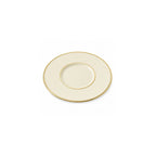 Thumbnail image #1 for Ten Strawberry Street Royal Cream Double Gold Line RCGLD0009S Can Saucer, 6.25-Inch Round China, Double Gold Line Case of 24