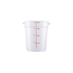 Thumbnail image #1 for CAC China FS1P-4C 4 qt Round Clear Polycarbonate Food Storage Container Case of 12