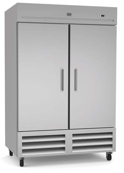 Product image #5 for Kelvinator Commercial 54-Inch Two-Section Full-Height Reach-In Refrigerator with Solid Doors and Bottom Mount