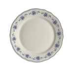 Thumbnail image #1 for Steelite International HL Ivory HL54163879 Round China Plate, 6-1/4", Carolyn Giselle Blue, Scalloped Edge Case of 3 Dozen