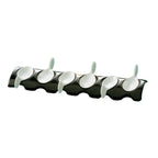 Thumbnail image #1 for CAC China Party Collection PT-RT13 Porcelain Tasting Spoon Set with 6 Oval Spoons and Rectangular Tray Case of 12