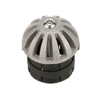 Thumbnail image #1 for AllPoints Foodservice Parts & Supplies 1021204 Floor Drain Lock, 2-1/2 in OD, Fits 2 in Drain, Dome Aluminum with Plastic Collar
