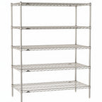 Thumbnail image #1 for Metro Super Erecta SE-2430S-63-S5 Stationary Starter Wire Shelving Unit, 30"W x 24"D x 63"H, 800 lb. capacity per shelf, 2000 lb. capacity per unit