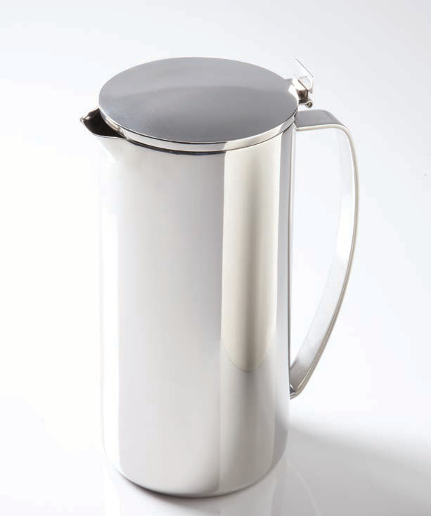 Product image #2 for Double-Wall Insulated Stainless Steel Water Pitcher with Hinged Lid, 52 oz.