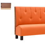 Thumbnail image #1 for ATSMFG ATS AT&S-ASWB-K42-RD GR5/COM Upholstered Wall Booth, 42" High, Raindrop Back, Removable Sinuous Spring Seat