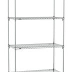 Thumbnail image #1 for Metro Super Erecta SA-2172C-86-S4 Super Adjustable Wire Stationary Starter Shelving Unit, 72"W x 21"D x 86"H, 600 lb. capacity per shelf, 2000 lb.