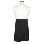 Thumbnail image #1 for Chef Revival CL4WABK-1 Waist Apron, 32 x 21-1/2 in, Cotton/Poly Blend, 4-Way Reversible, Black