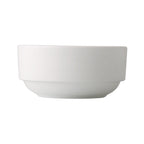 Thumbnail image #1 for CAC China Everest EVT-46 Porcelain Bouillon Bowl, 8 oz., 4-inch Round, Handleless, Bone White Case of 3 Dozen
