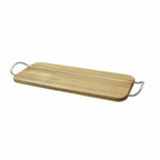 Thumbnail image #1 for TableCraft Products Acacia ACAMR1606 Wood Rectangular Display Board, 14 x 6 x 1/2 in, with 2 Metal Handles Case of 8