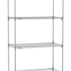 Thumbnail image #1 for Metro Super Erecta SA-3060C-86-S4 Super Adjustable Wire Stationary Starter Shelving Unit, 60"W x 30"D x 86"H, 600 lb. capacity per shelf, 2000 lb.