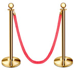 Thumbnail image #1 for New Star Foodservice Inc. 54750 Velvet Rope, 79-1/2-Inch, Gold-Plated Hooks, Set of 2 Case of 8