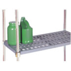 Thumbnail image #1 for SPG International Amco PP2424V Vented Polymer Shelf with Steel Frame, 24" W x 24" D, Gray